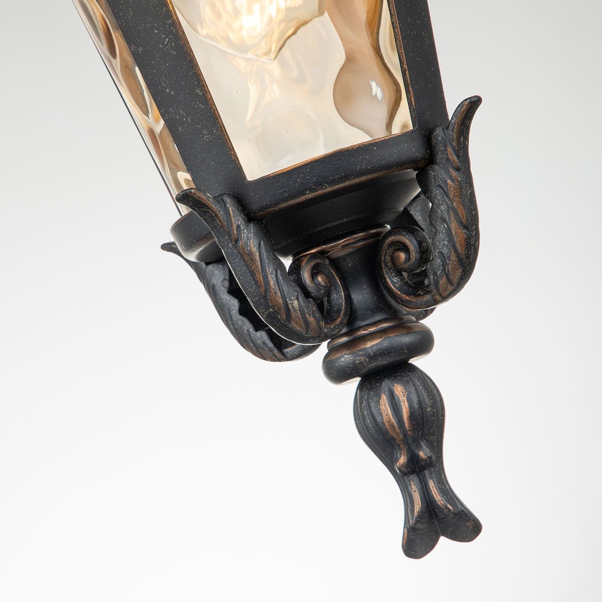Baltimore Medium Suspension Lantern in Weathered Bronze Finish