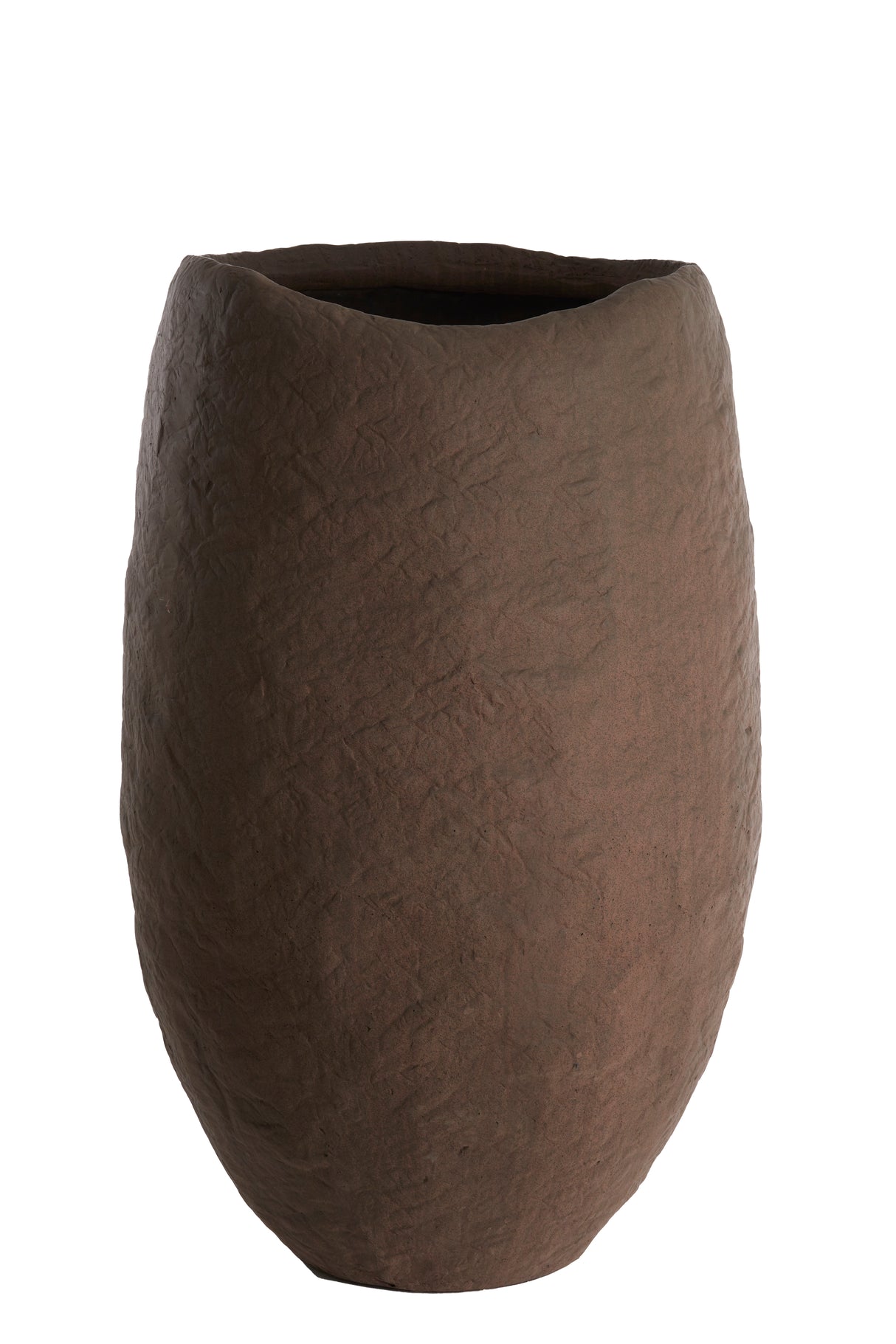 Elegant Tingri Brown Vase - 59x90 cm Decor Piece