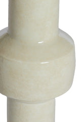 Elegant Cream Glazed Vase Ø14x30 cm Senuma Collection