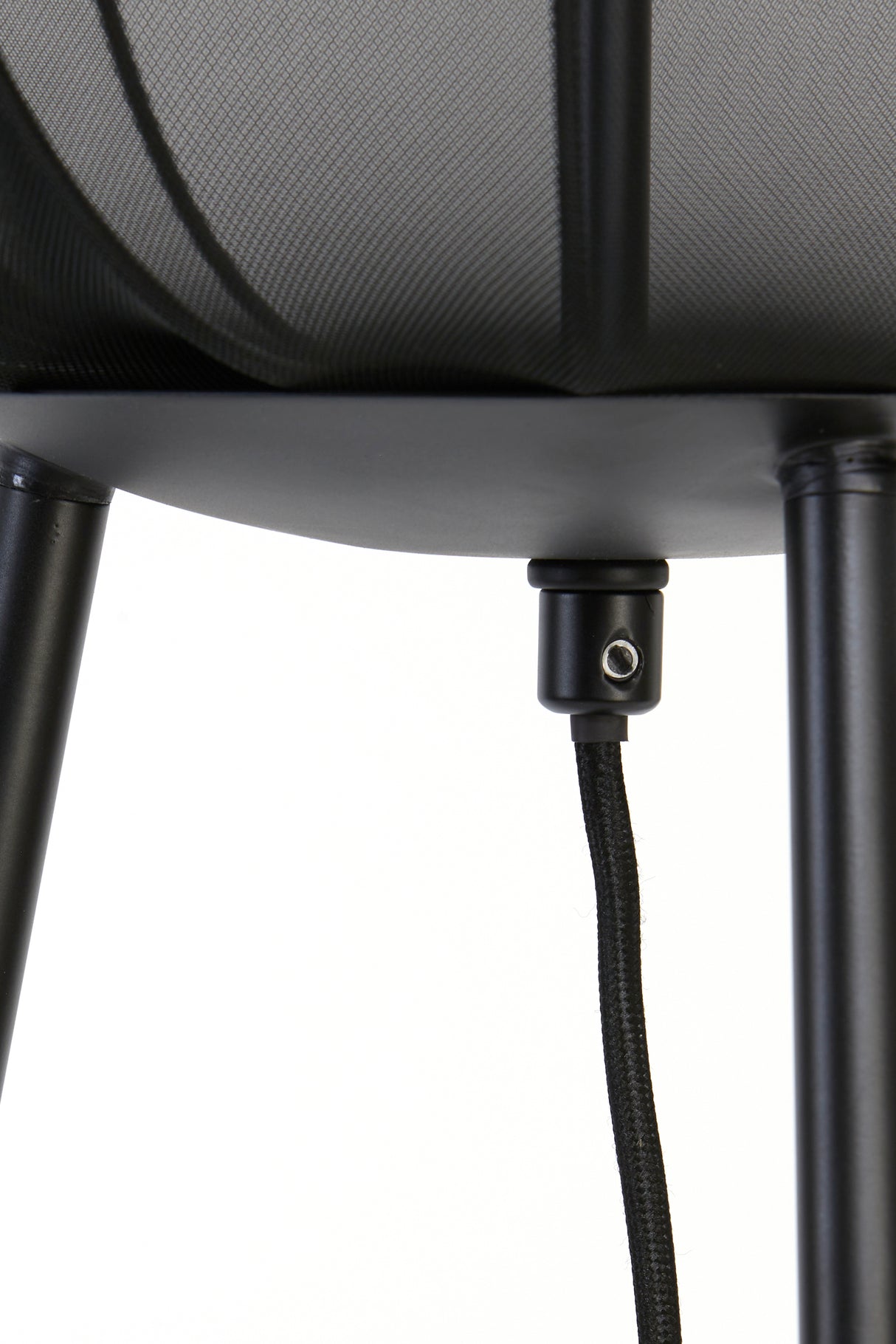Elegant Black Tripod Floor Lamp Ø42x132 cm - Plumeria Design
