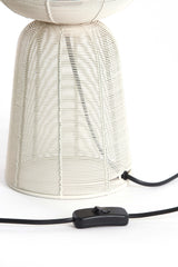Cream Elegance: Aboso Table Lamp Ø18x42 cm