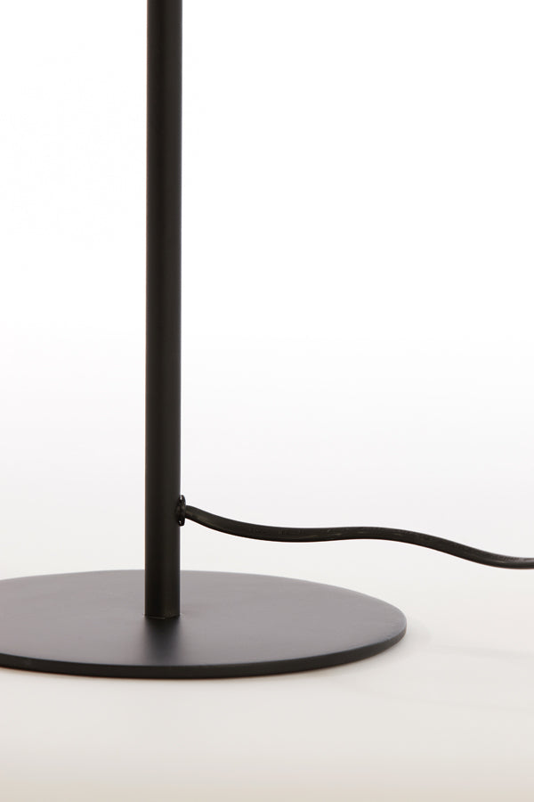 Elegant Vintage Bronze and Matte Black Table Lamp, 20x67 cm