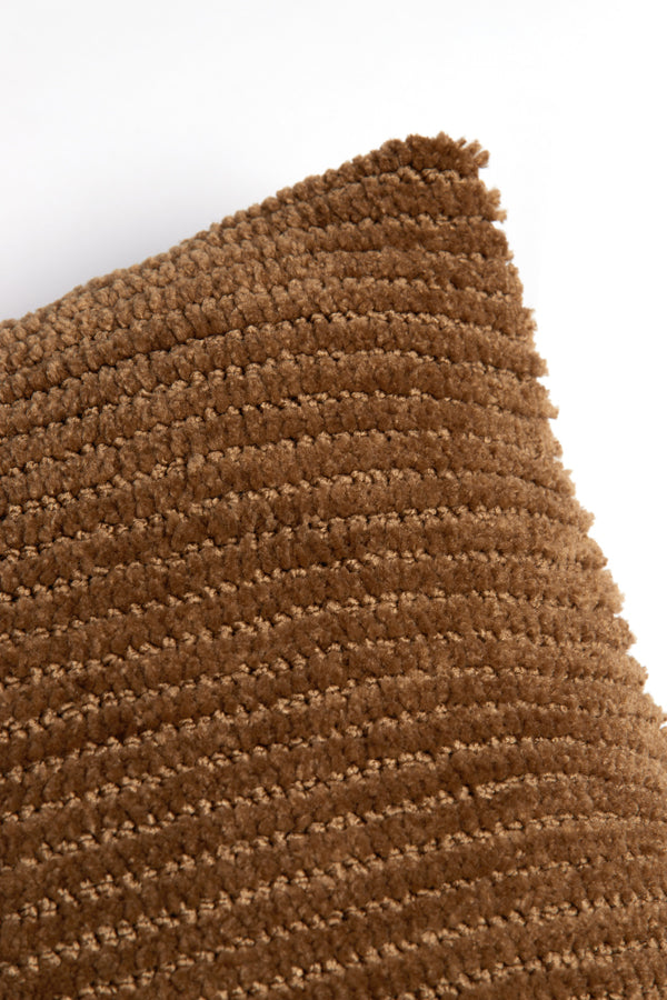 Rectangular Lumbar Cushion in Earthy Brown Tones