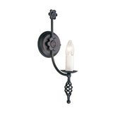 Medieval Black Iron Wall Sconce
