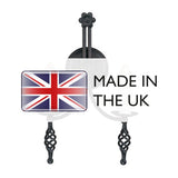 Medieval Belfry Dual Light Wall Fixture in Black