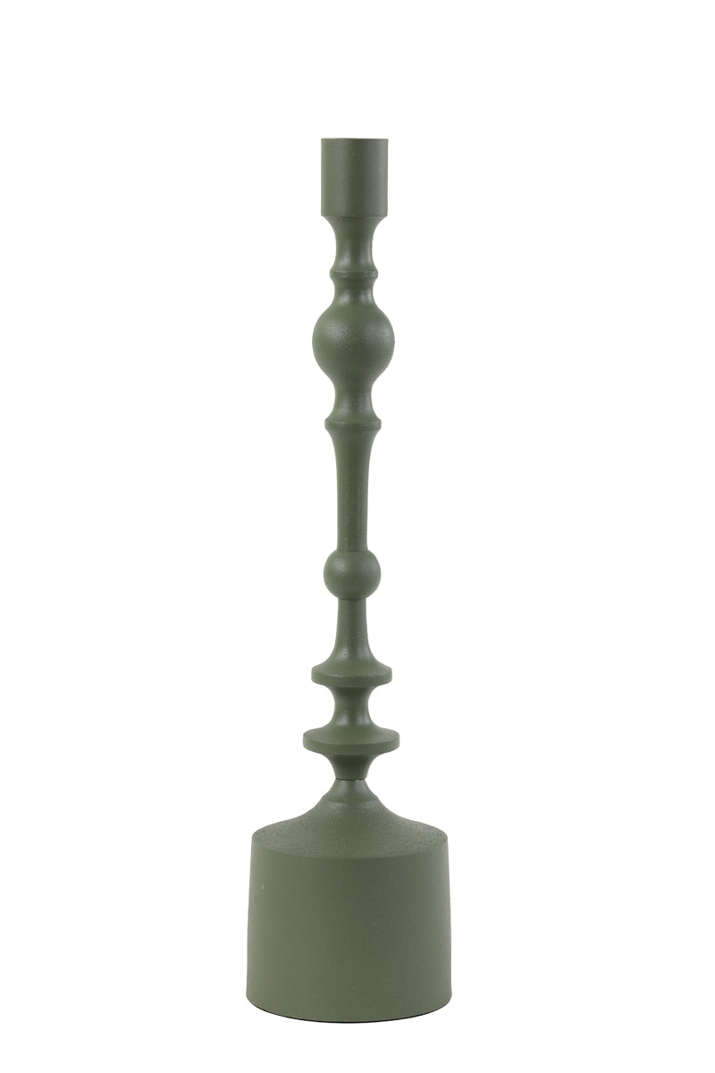 Elegant Olive Green Taper Candle Holder 42 cm