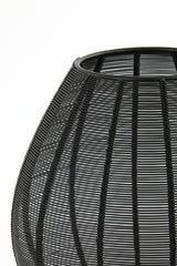 Elegant Suneko Matte Black Table Lamp – Ø25x34 cm