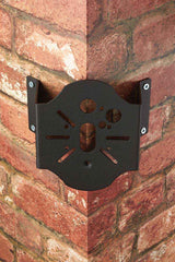 Sleek Black Corner Bracket for Outdoor Wall Lanterns