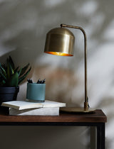 Antique Bronze Aleso Desk Lamp - 32 x 20 x 48 cm