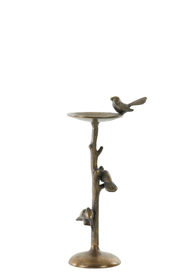 Antique Bronze Bird Candle Holder, 17.5x11.5x34.5 cm