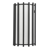 Cagliari Wall Light Matt Black With Ivory Shade