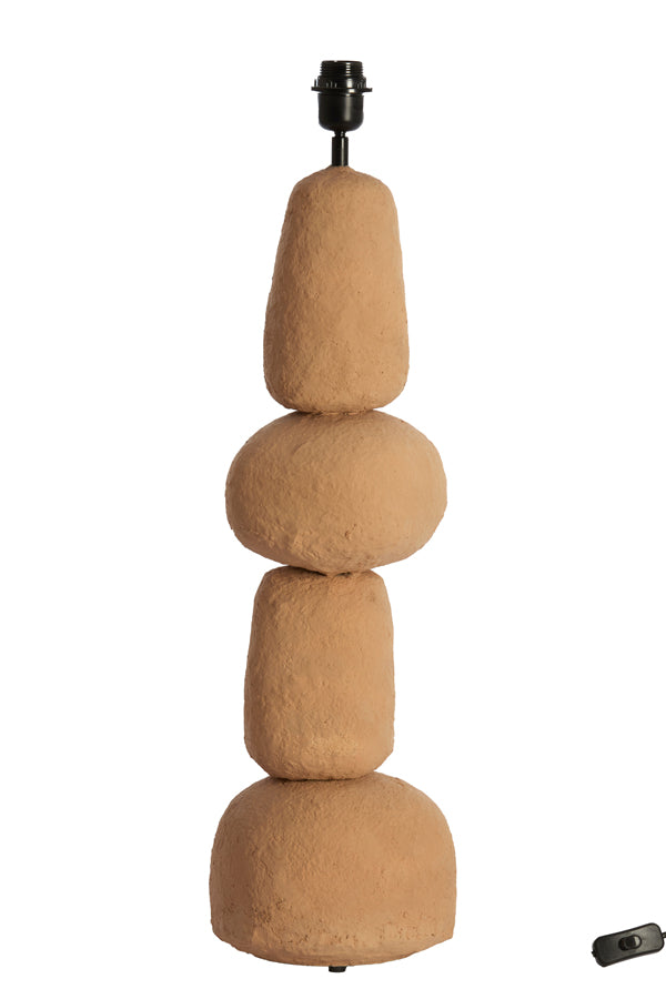 Elegant Terracotta Lamp Stand Ø22x72 cm - Marree Collection