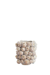 Sand-Toned Nitali Ceramic Vase 19x18.5x21 cm