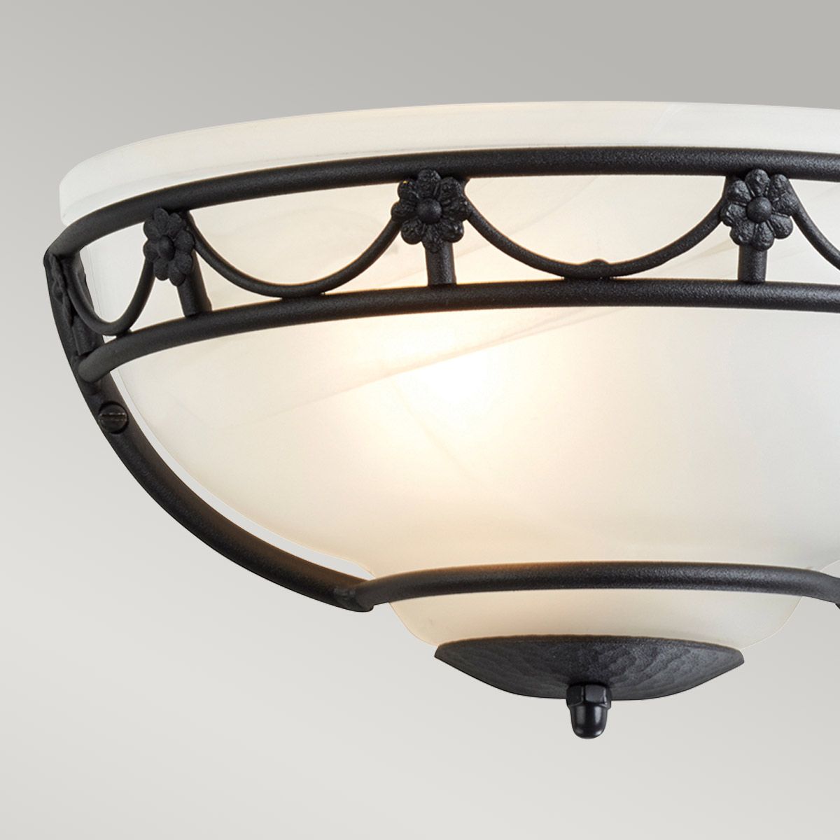 Carisbrooke Gothic Black Wall Sconce