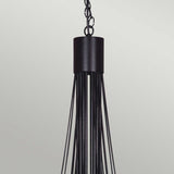 Gothic Elegance: Carisbrooke 18-Light Black Chandelier
