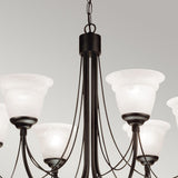 Carisbrooke Matte Black 6-Light Gothic Candelabra Chandelier