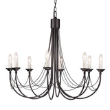 Carisbrooke Elegant Gothic Chandelier with Hand-Bound Wire Drapes