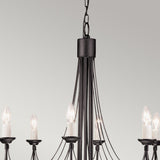 Carisbrooke Elegant Gothic Chandelier with Hand-Bound Wire Drapes