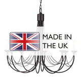 Carisbrooke Elegant Gothic Chandelier with Hand-Bound Wire Drapes
