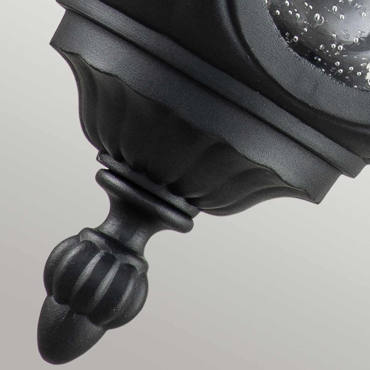 Chicago Textured Black Vintage Wall Lantern
