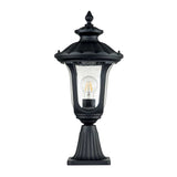 Vintage Black Chicago Outdoor Pedestal Lantern
