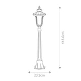 Timeless Elegance: Chicago 1 Light Outdoor Pillar Lantern