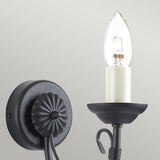 Elegant Chartwell Black Wall Light Fixture