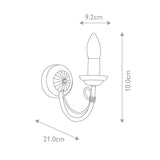 Elegant Chartwell Black Wall Light Fixture