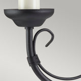 Elegant Black Chartwell Dual Sconce Wall Light