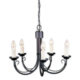 Timeless Elegance: Chartwell 5-Light Black Chandelier