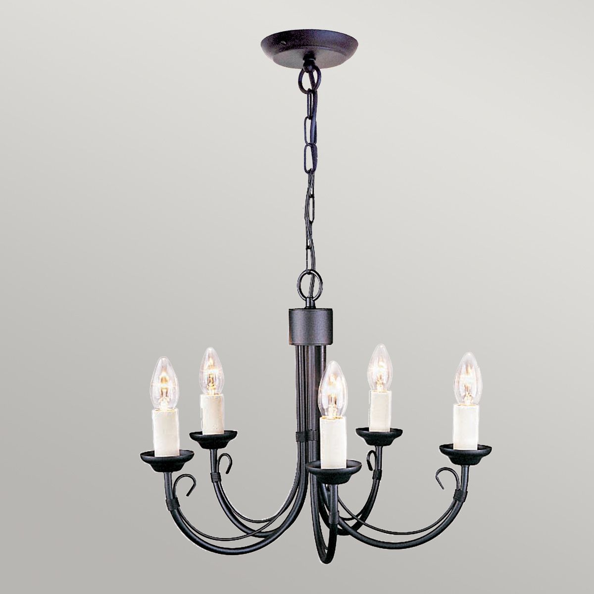 Timeless Elegance: Chartwell 5-Light Black Chandelier