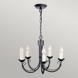 Timeless Elegance: Chartwell 5-Light Black Chandelier
