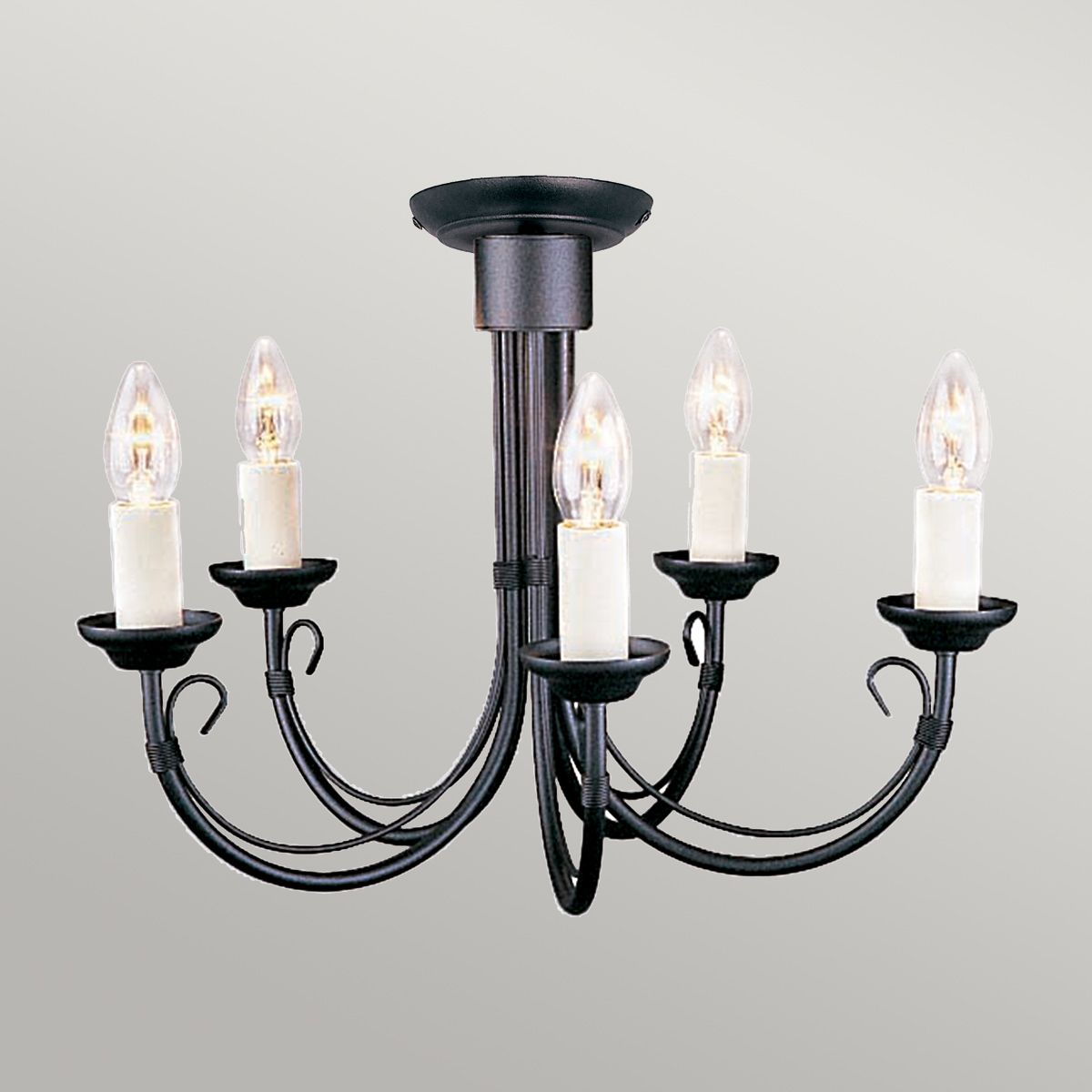 Timeless Elegance: Chartwell 5-Light Black Chandelier