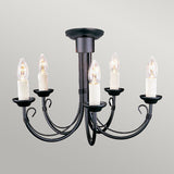 Timeless Elegance: Chartwell 5-Light Black Chandelier