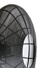 Modern Black Matte Ceiling Light 40x17 cm