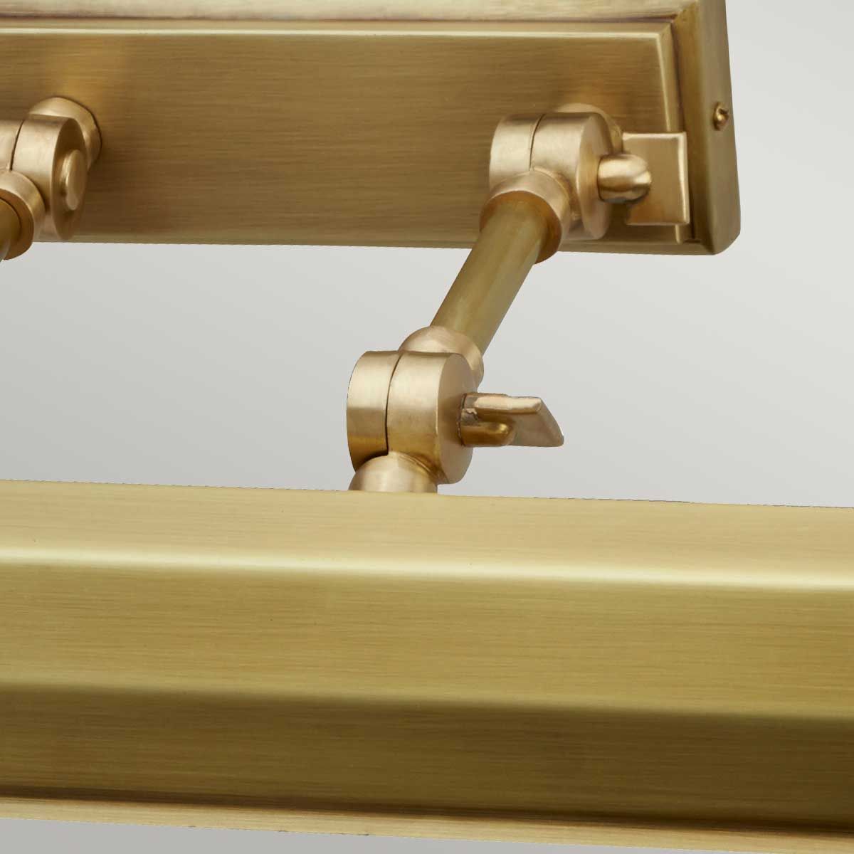 Chawton Large Picture Light: Elegant 4-Light Fixture in Aged Brass, 65cm