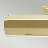 Elegant Chawton Dual-Light Picture Illumination in Polished Brass, 40cm