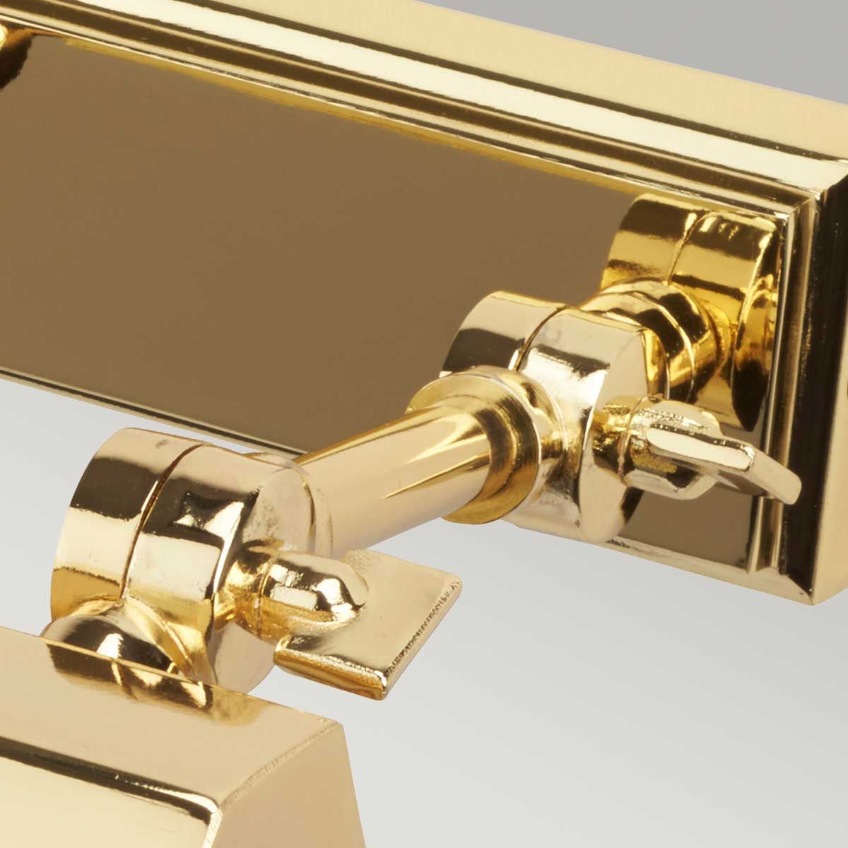 Polished Brass Chawton Picture Light, 18cm