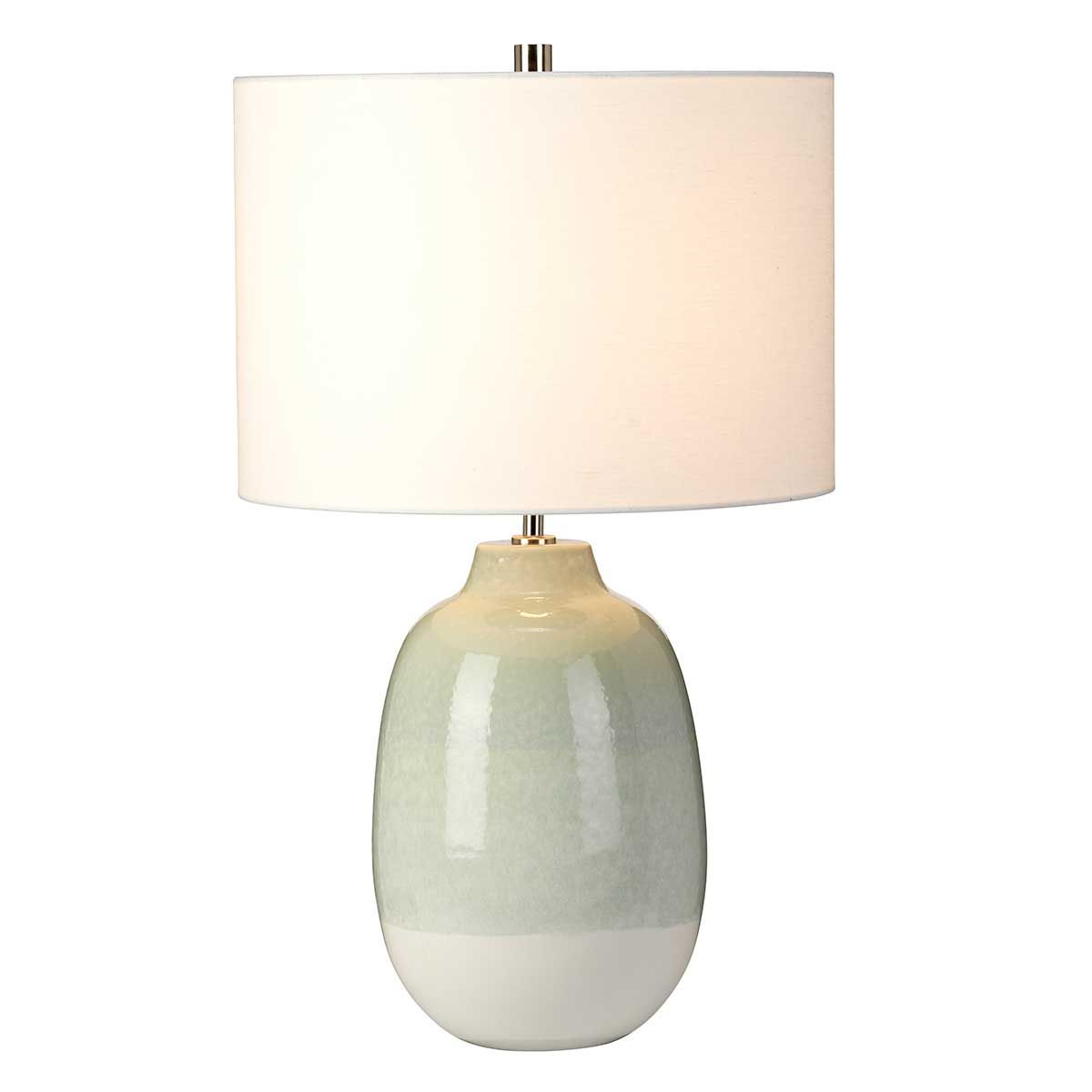Chelsfield Ceramic Table Lamp with Faux Linen Shade
