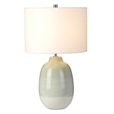 Chelsfield Ceramic Table Lamp with Faux Linen Shade