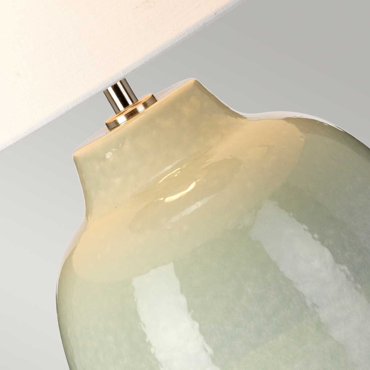 Chelsfield Ceramic Table Lamp with Faux Linen Shade