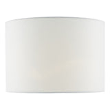 Ciara White Linen Drum Shade 33cm