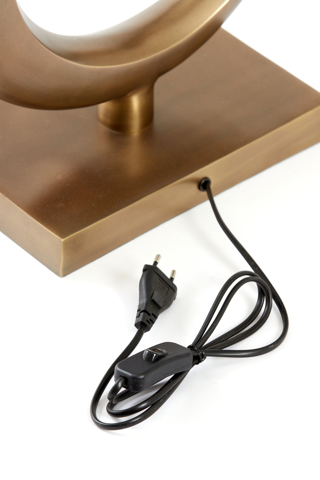 Antique Bronze Lune Lamp Base 36x18x86 cm