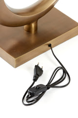Antique Bronze Lune Lamp Base 36x18x86 cm