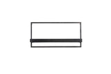 Maddison Matte Black Wooden Wall Shelf 60x15x30 cm