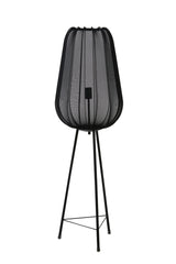 Elegant Black Tripod Floor Lamp Ø42x132 cm - Plumeria Design