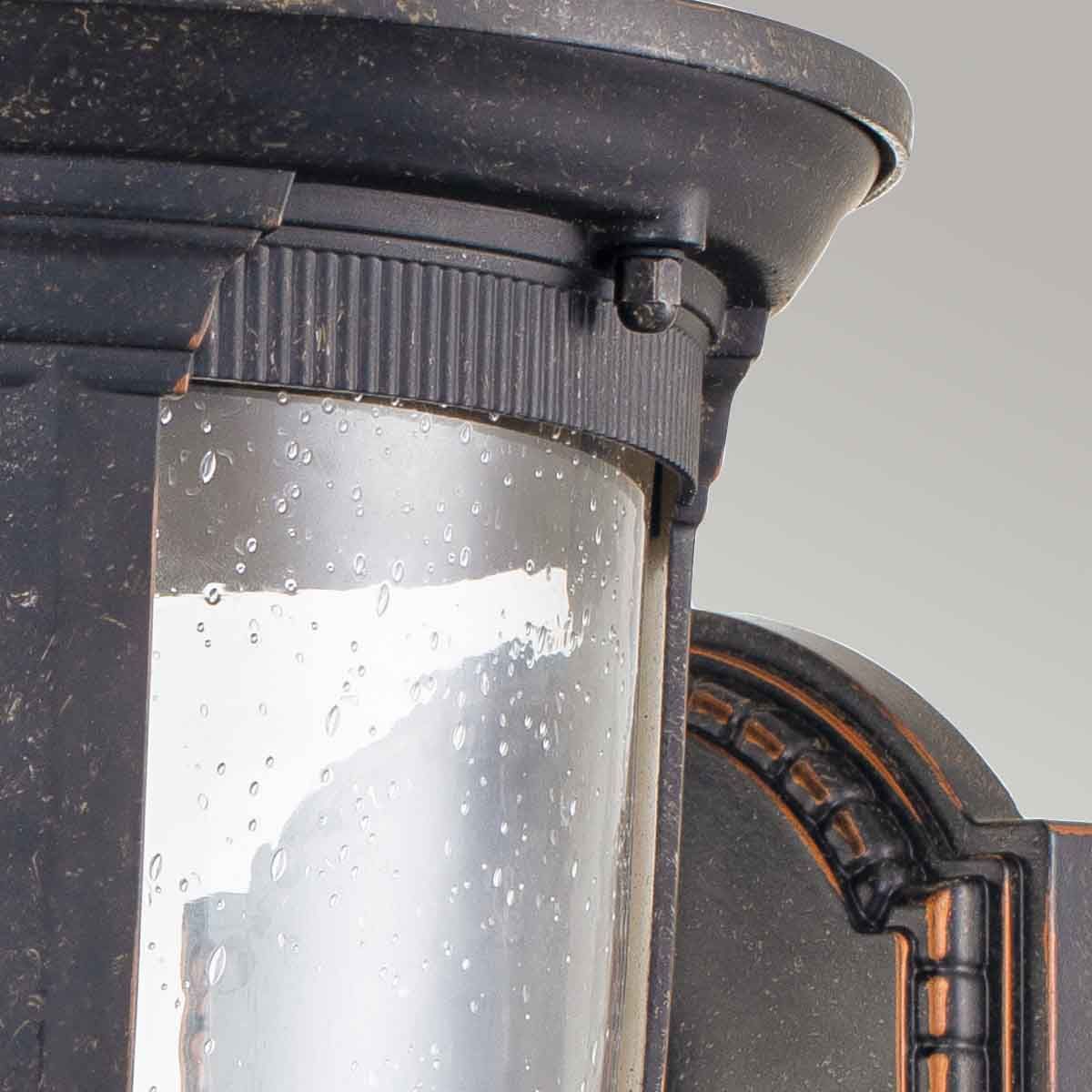 Cleveland Medium Outdoor Wall Lantern in Weathered Bronze