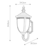 Cleveland Medium Outdoor Wall Lantern in Weathered Bronze