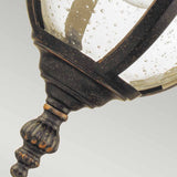 Cleveland 1 Light Outdoor Wall Lantern in Weathered Bronze Finish