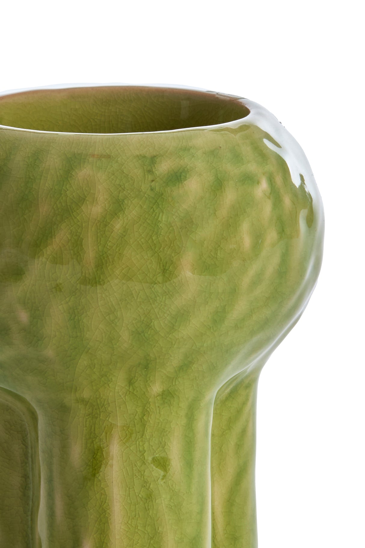 Emerald Glow: Kitna Ceramics Tealight Holder 12x15.5 cm